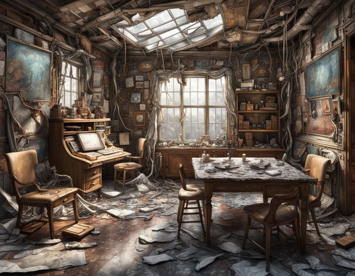 Post apocalyptic room  by @Rose
