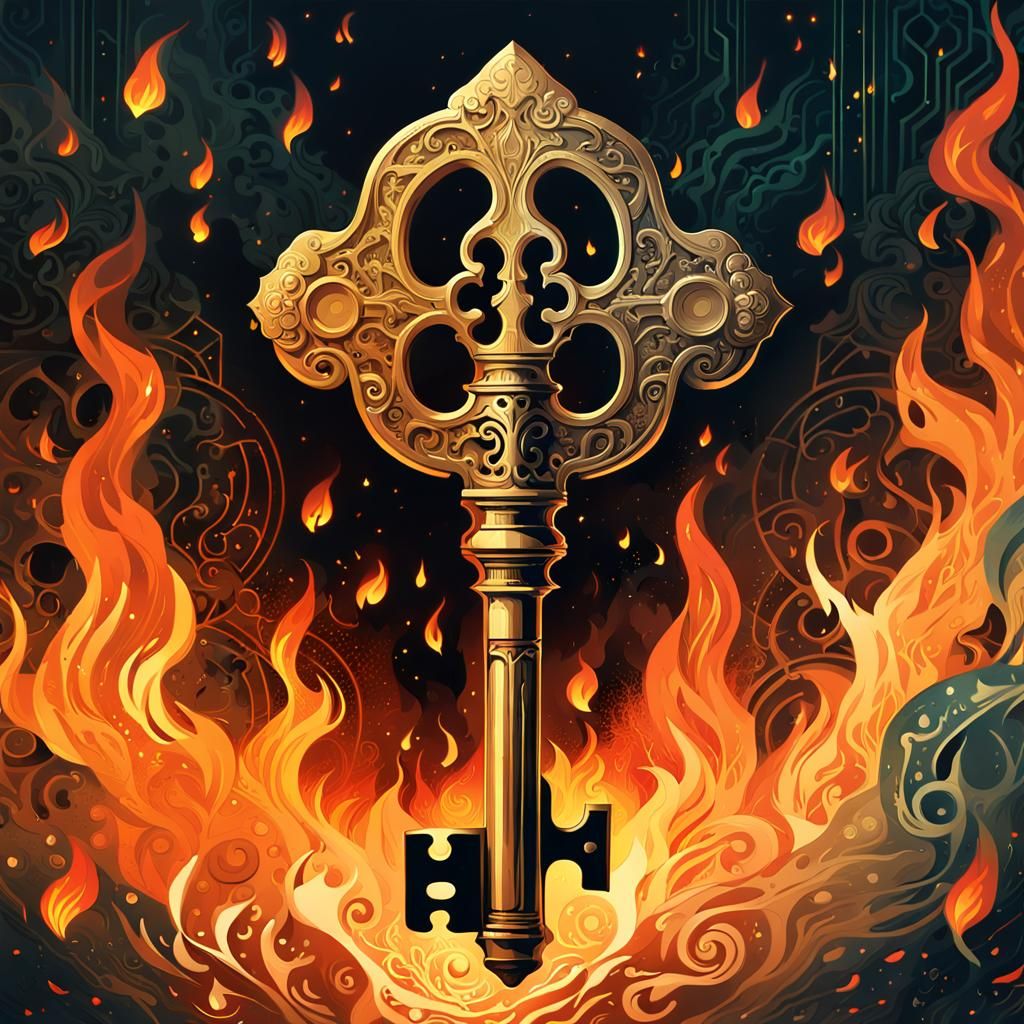 Fire Key - AI Generated Artwork - NightCafe Creator