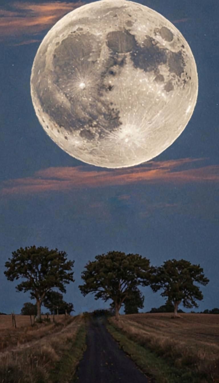 Super moon tele shot