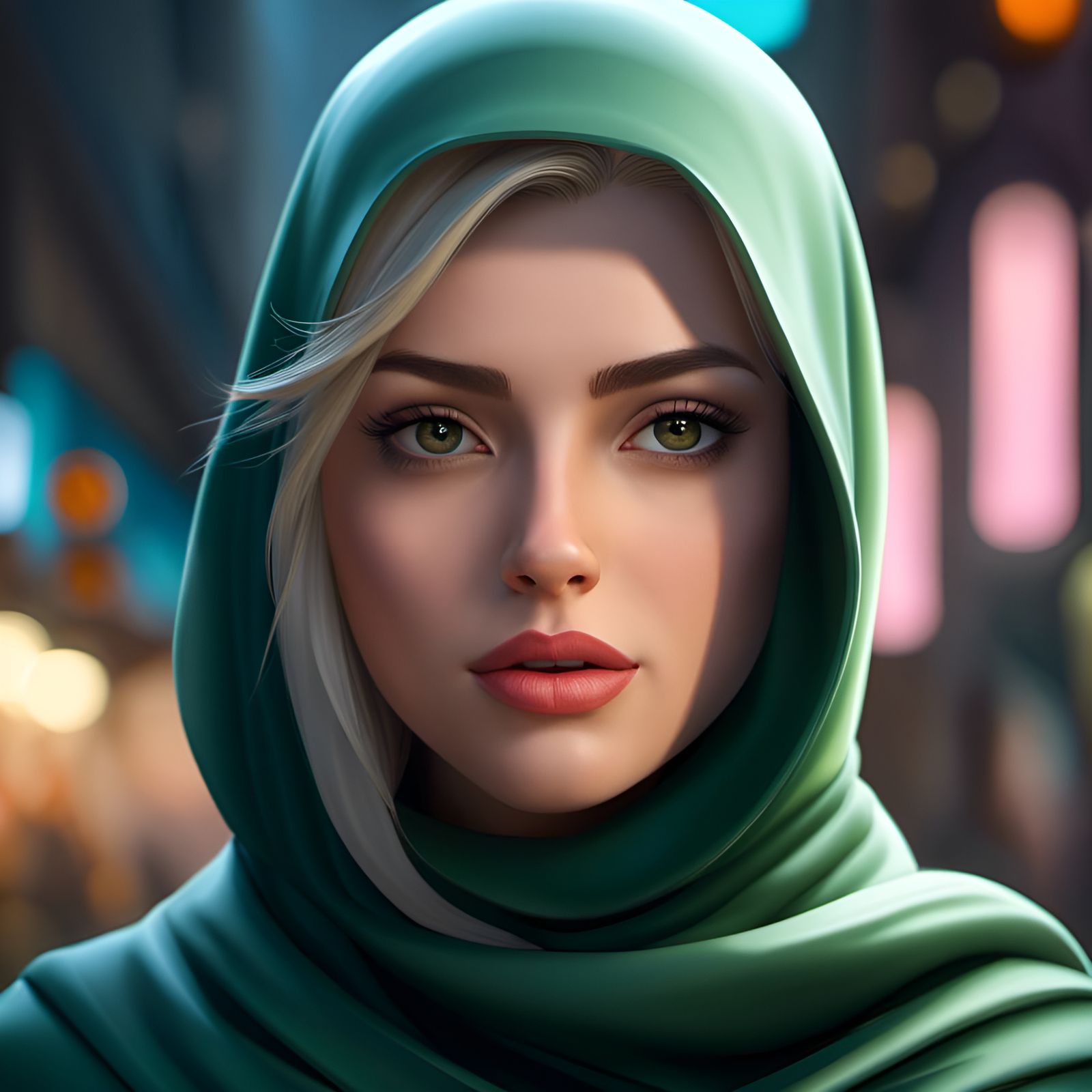 Green Headscarf