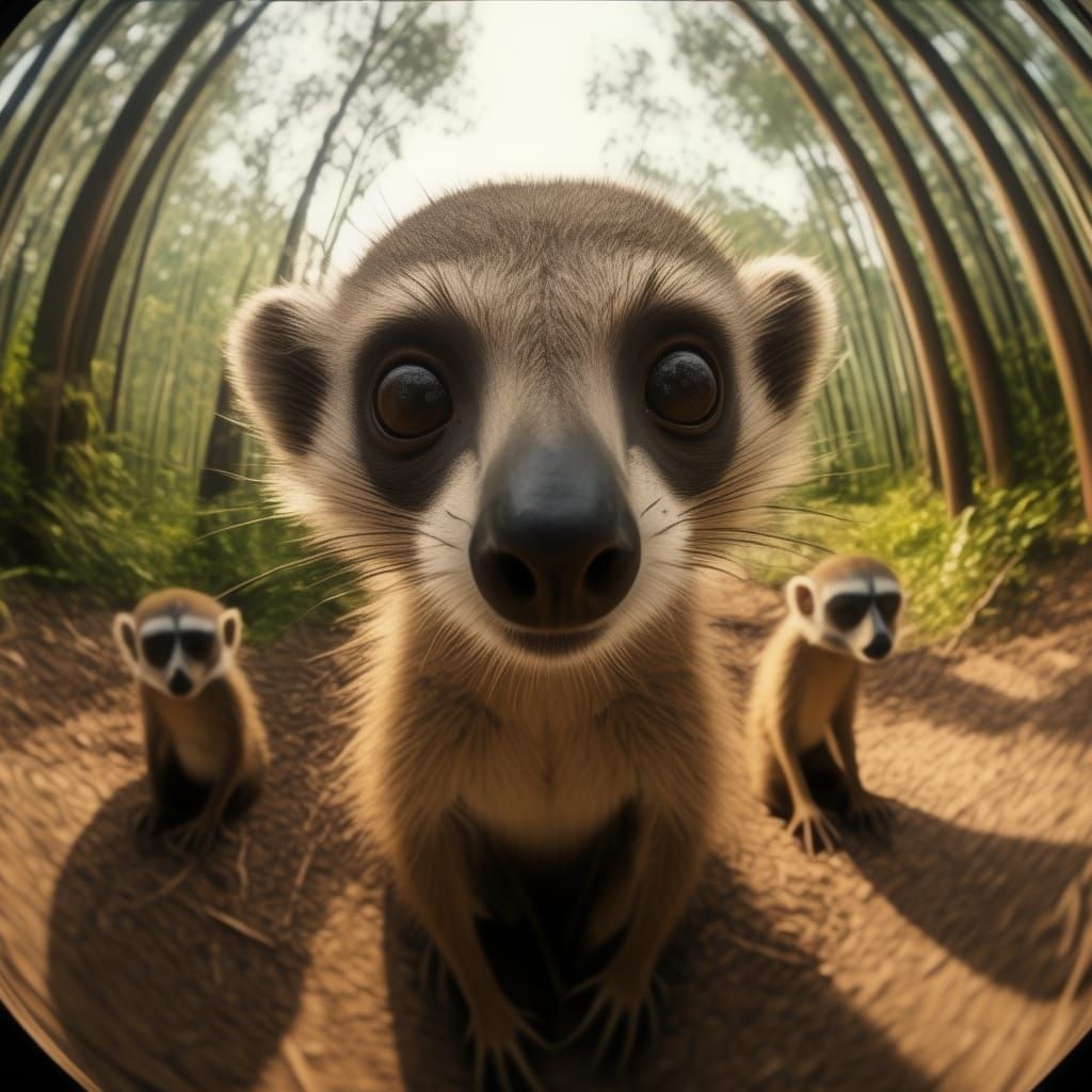 Selfie with meerkats