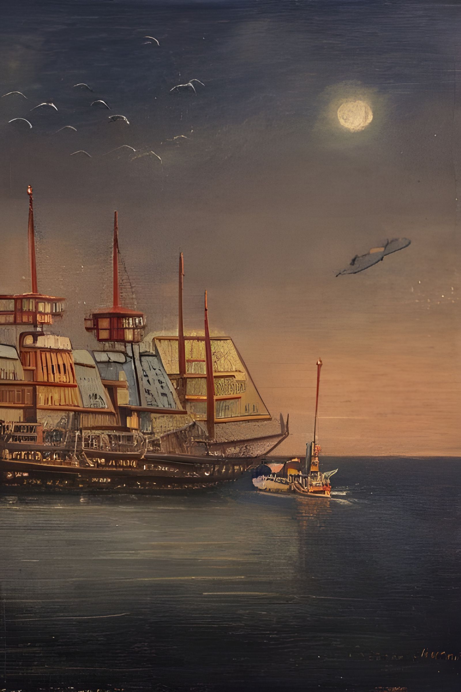 ships in the city