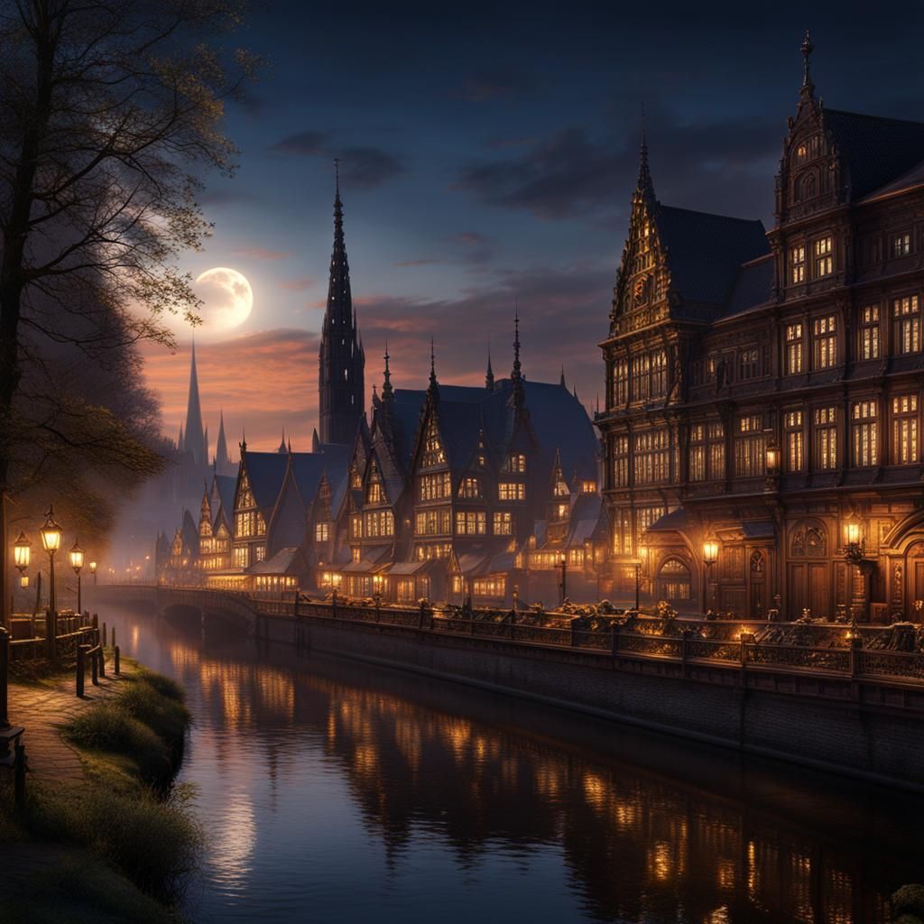 my home town (as seen by AI)  by @buwi