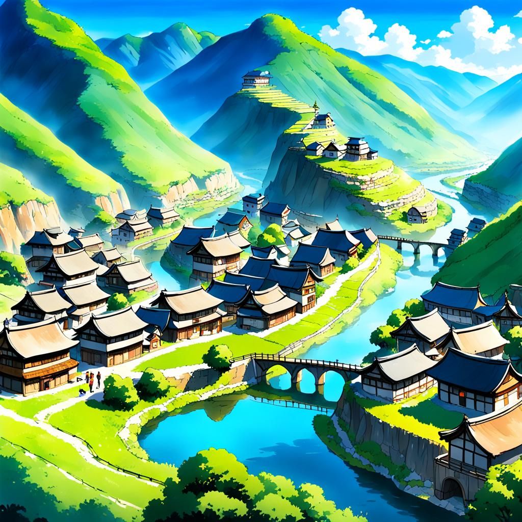 Anime Village look like Indian