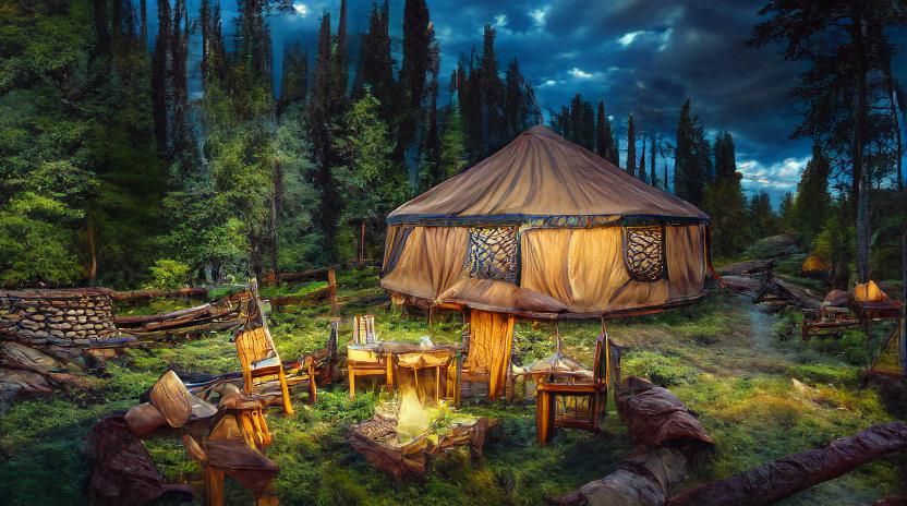 Camping In A Yurt