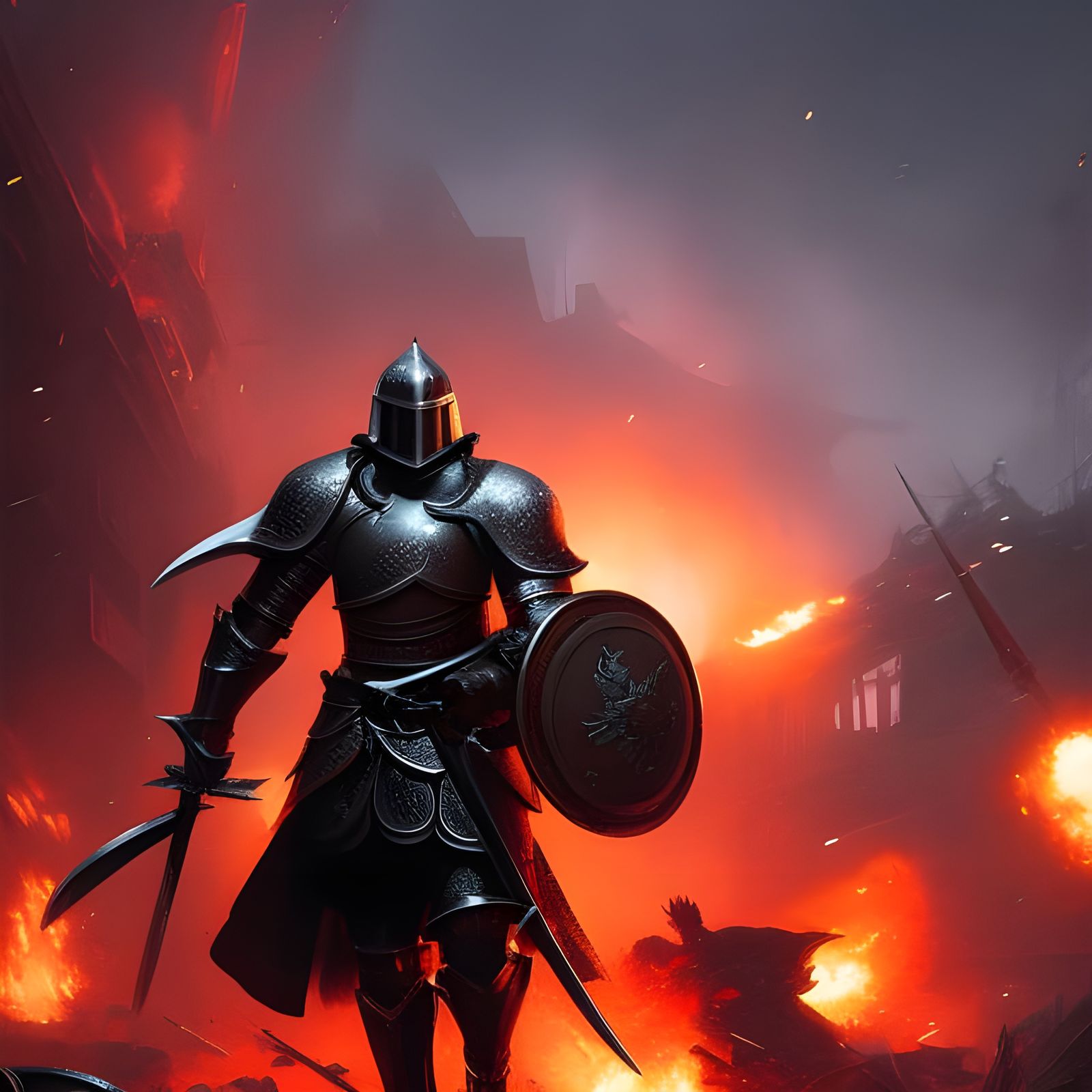 In The Middle of The Battle  by @Lukman Febrianto