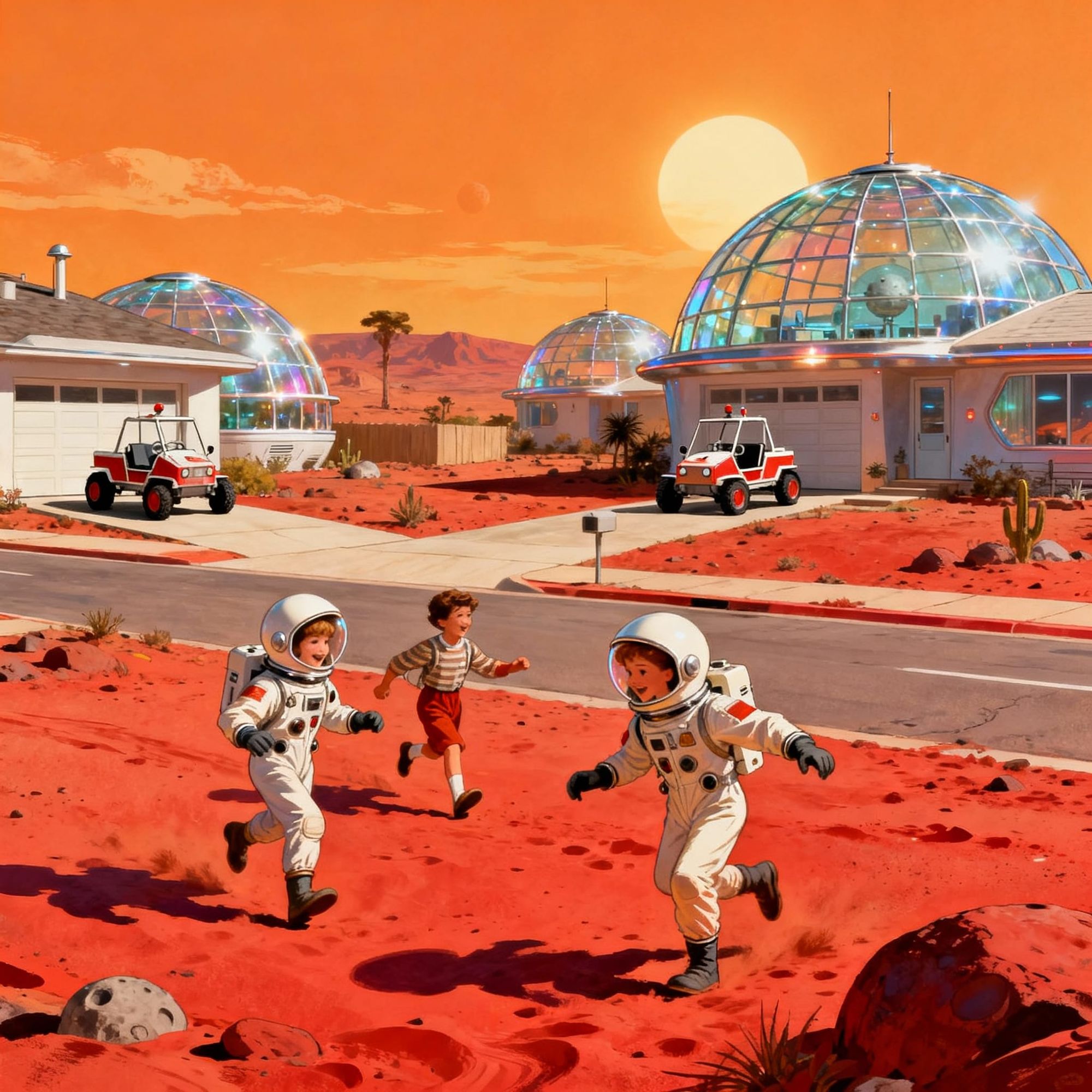 (Retro) Futuristic Life in the Martian Suburbs
