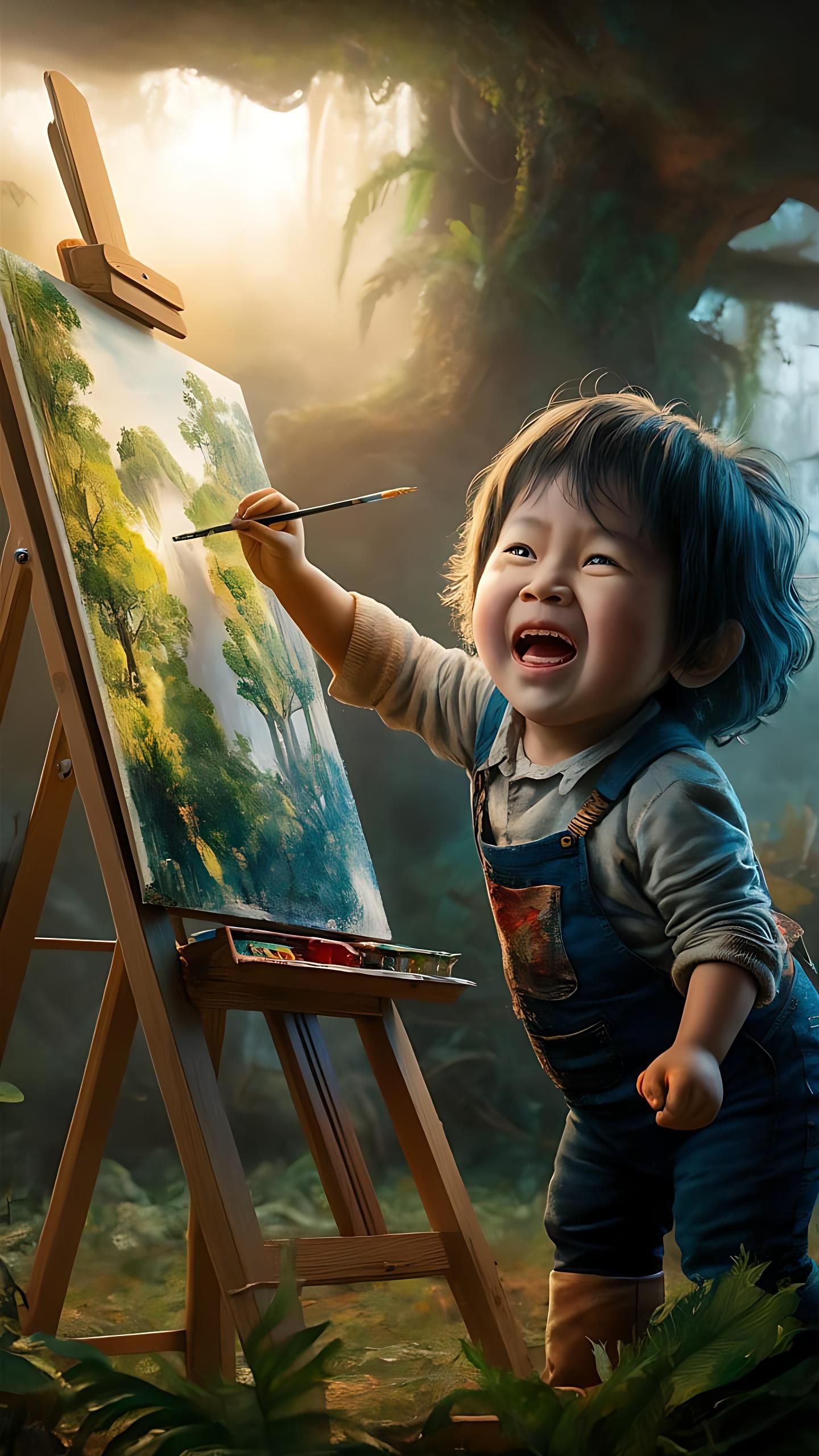 A Happy Little Artist
