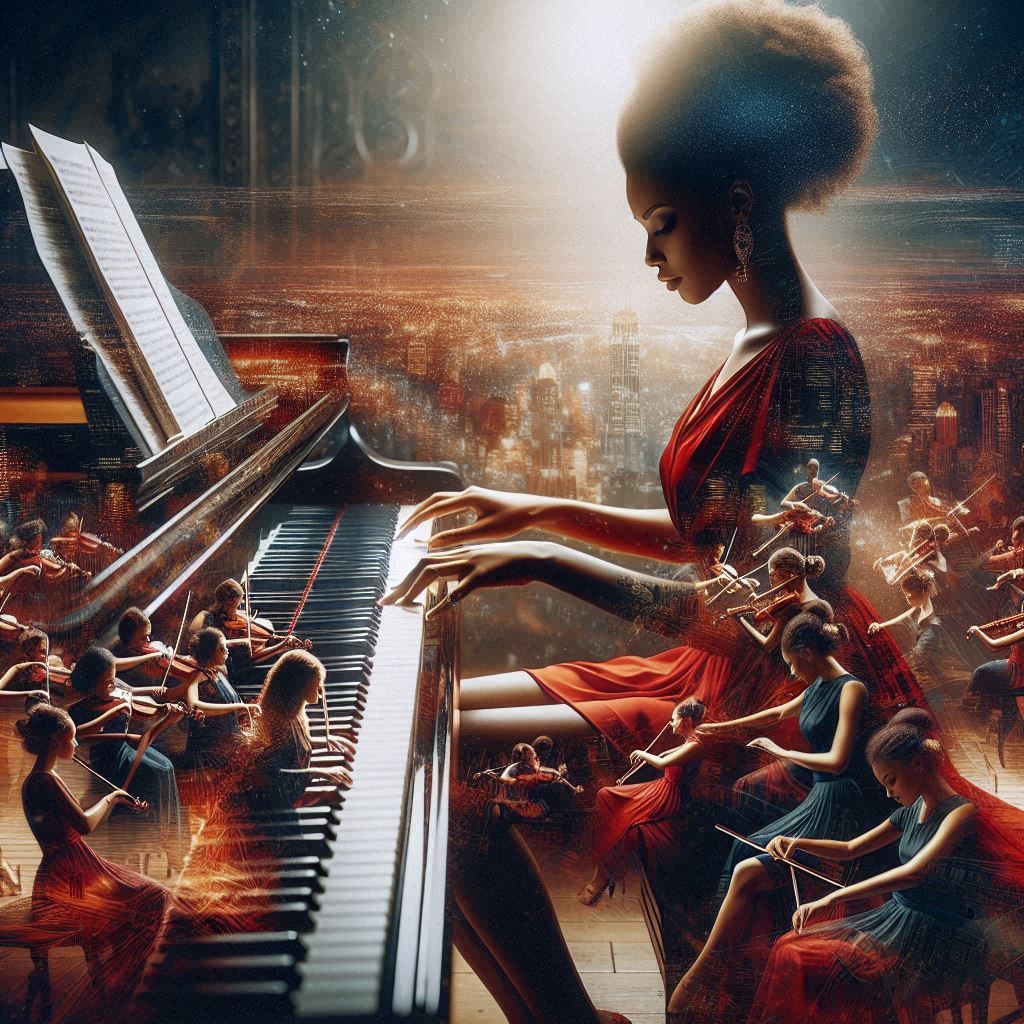 Playing her favourite song