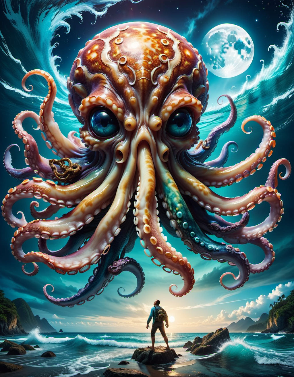 The evil flying monster octopus