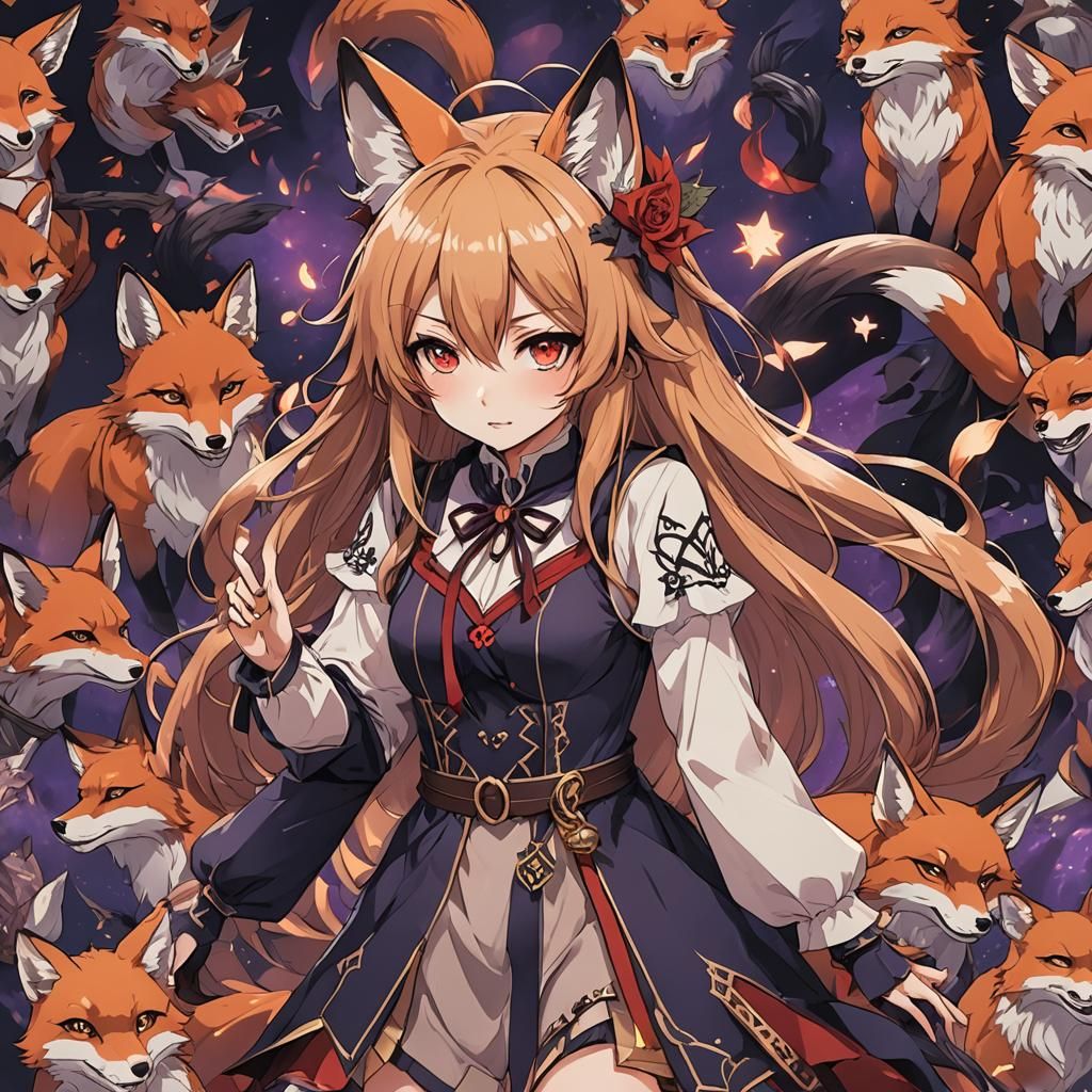 Evil Possesed Magic Anime Fox Girl