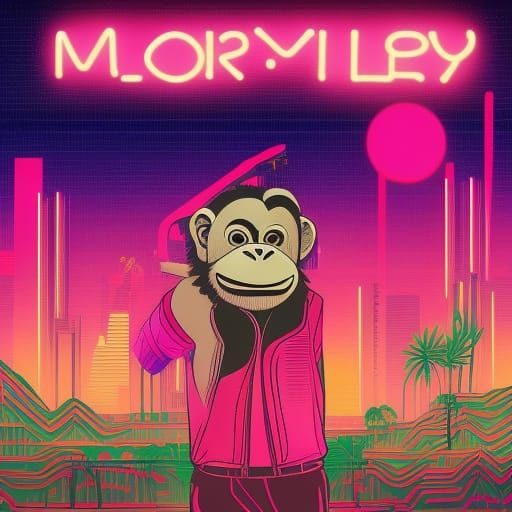a modern-day city monkey