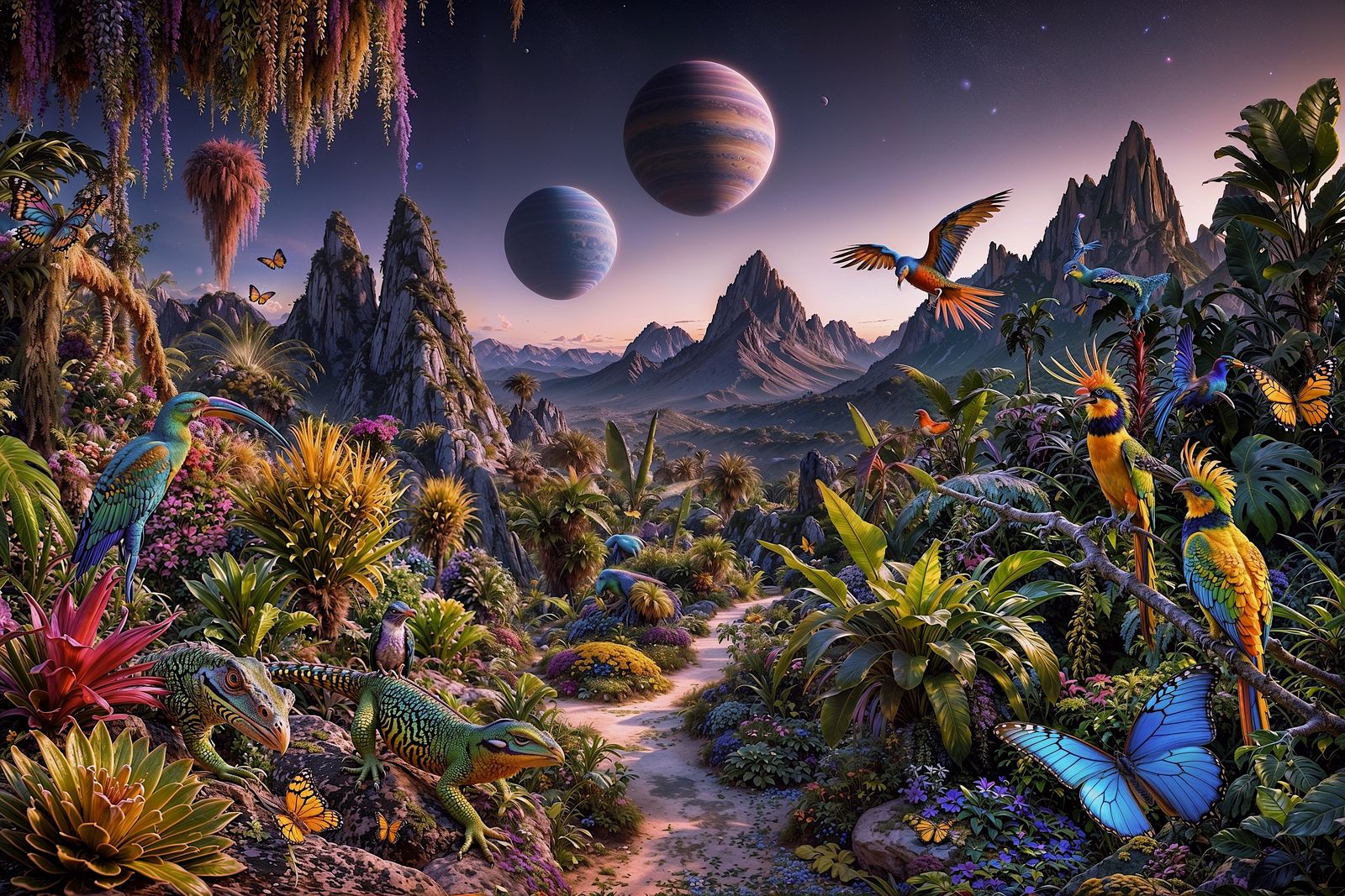 A path on an alien planet