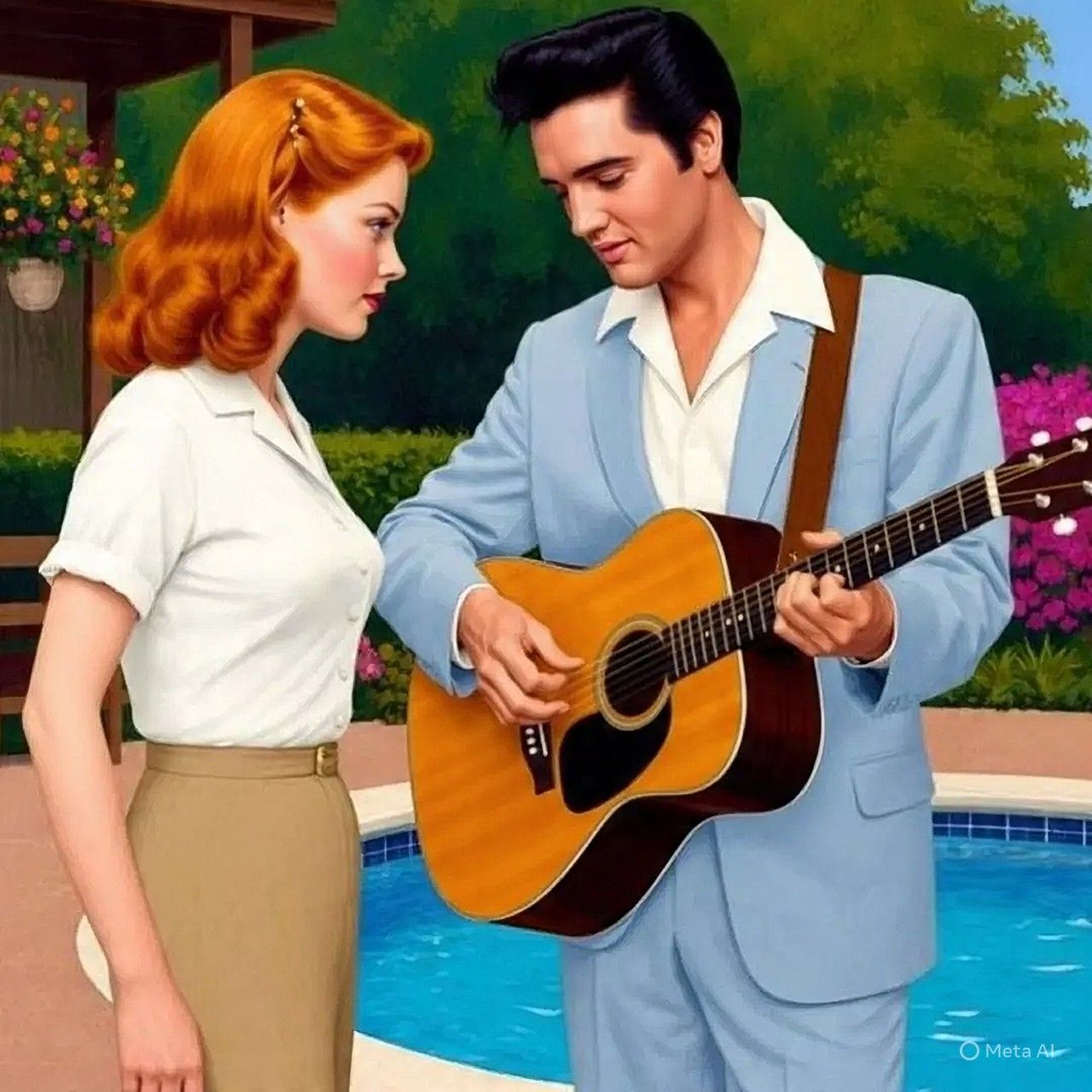 The lady loves me, but she doesn't know it, yet.