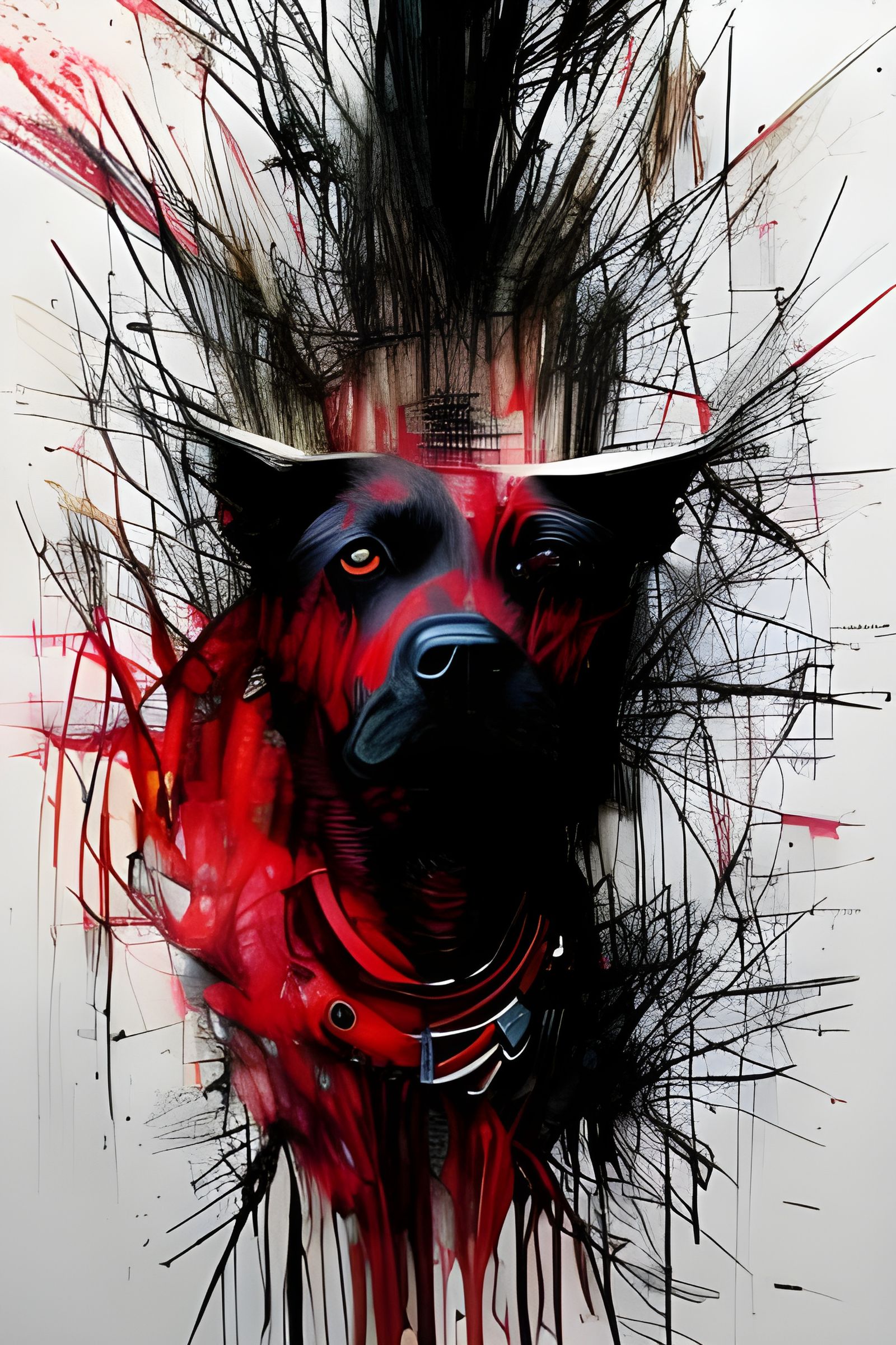 black dog  by @Welvy