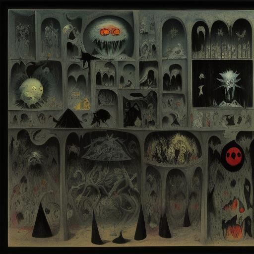 The Cabinet of Dr. Caligari by Van Gogh by Zdzislaw Beksinsk...