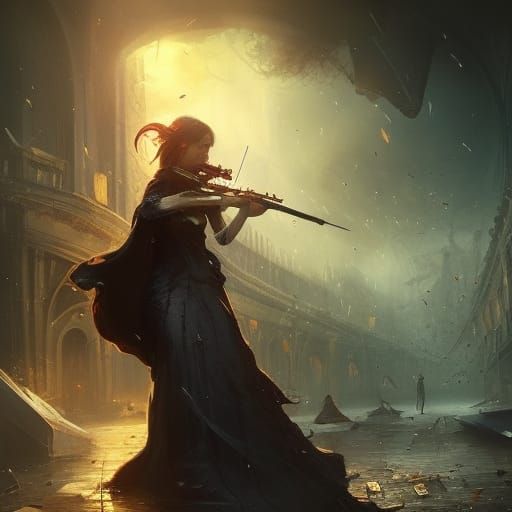 Sad violin