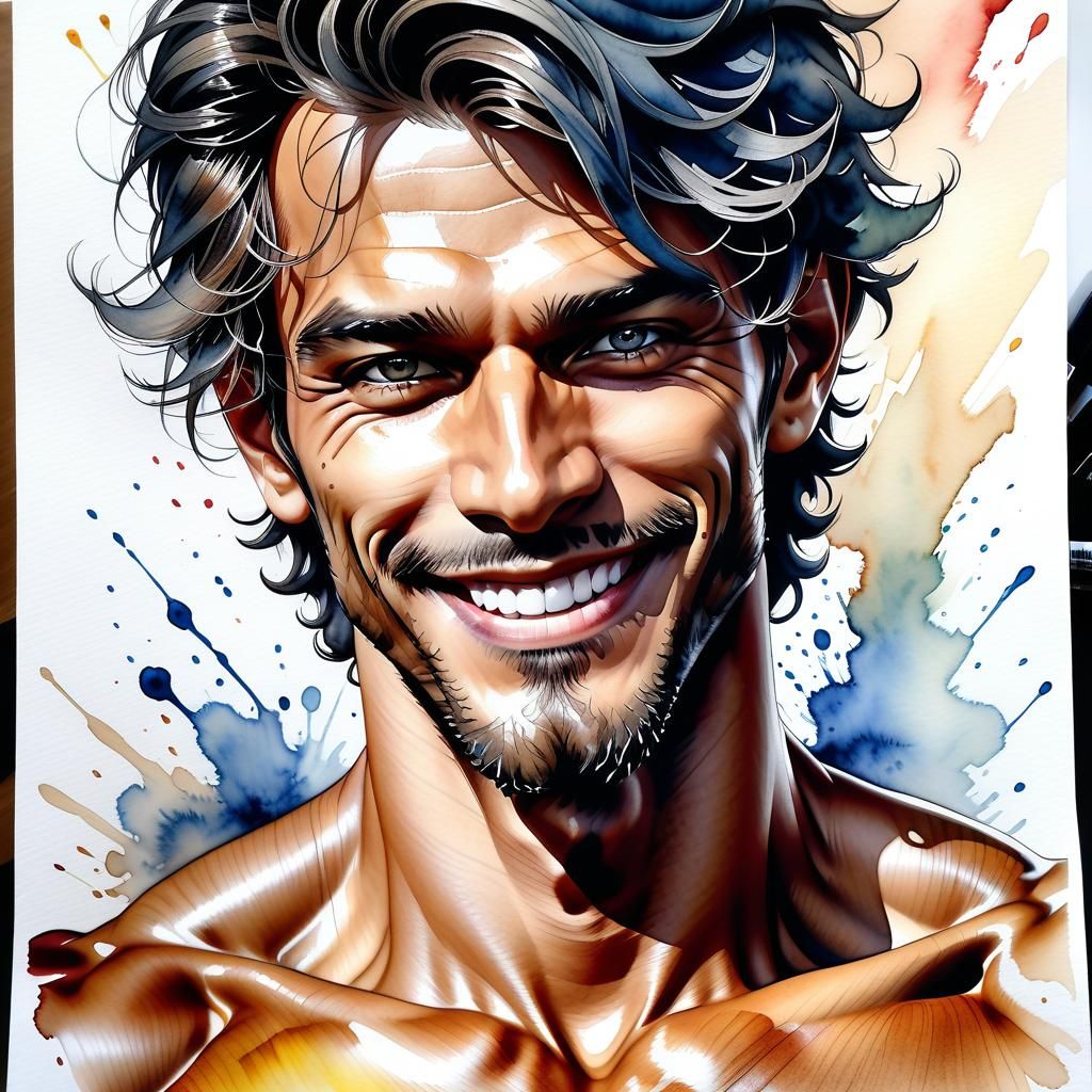 Handsome guy - AI Generated Artwork - NightCafe Creator