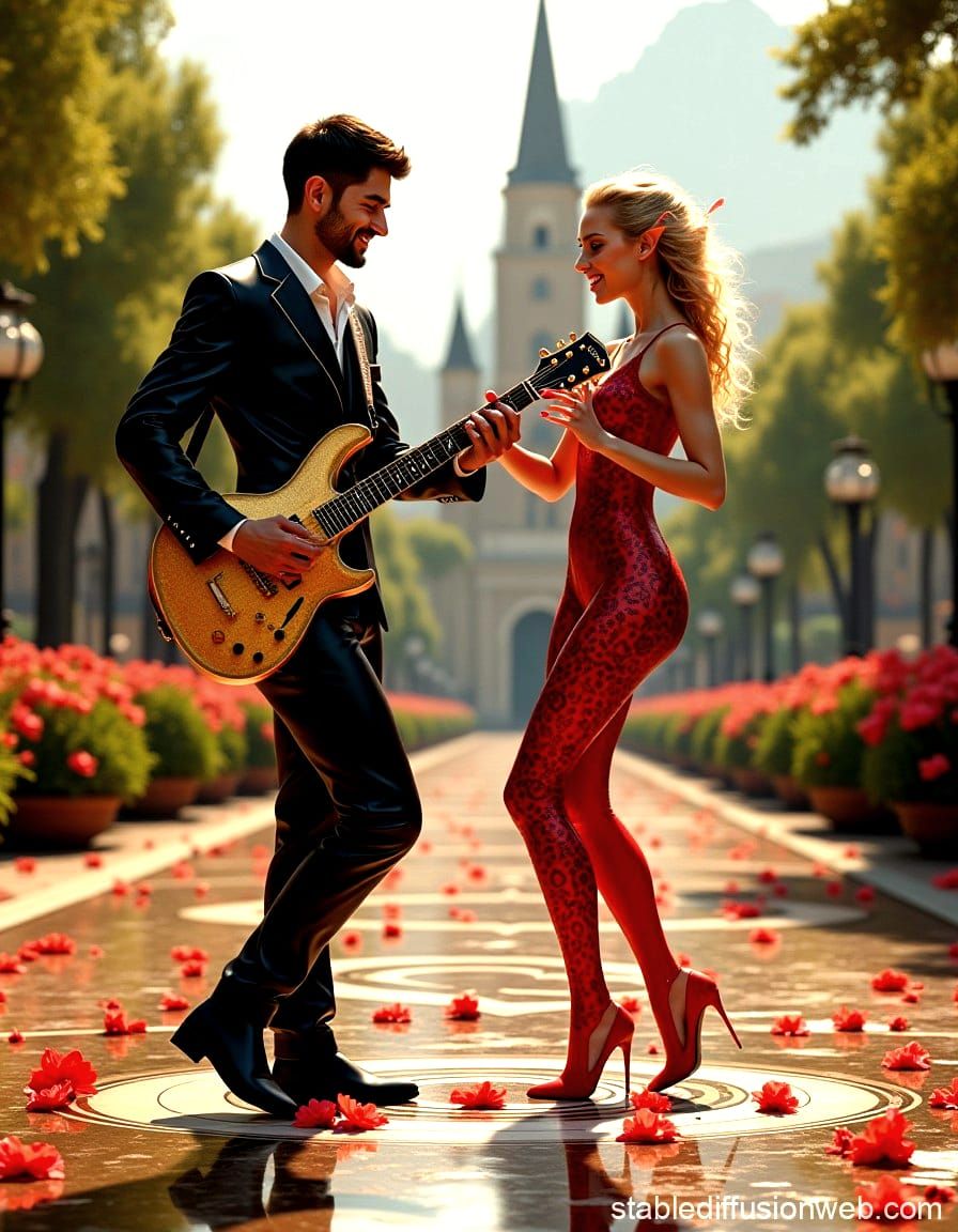 Robin and Stella having fun