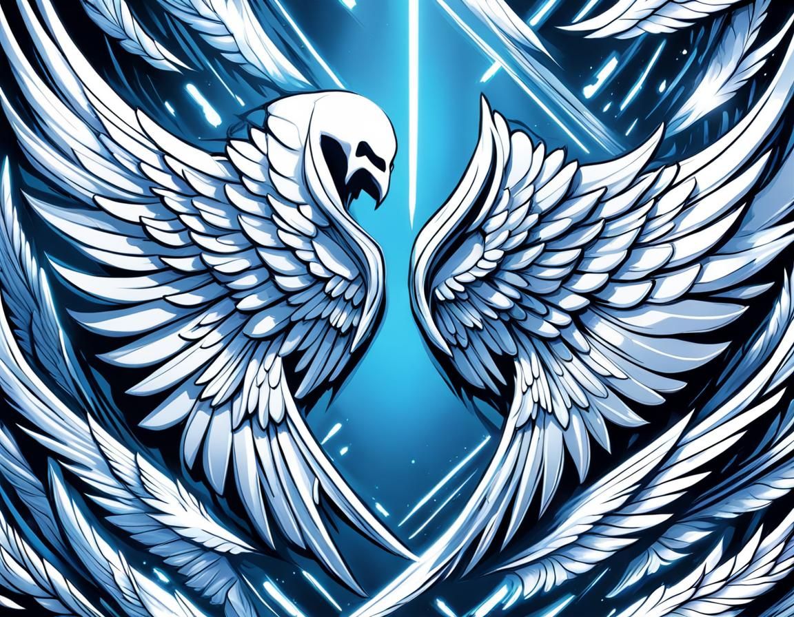cyber angelic wings , wings , fit to ratio , fit to page , u...