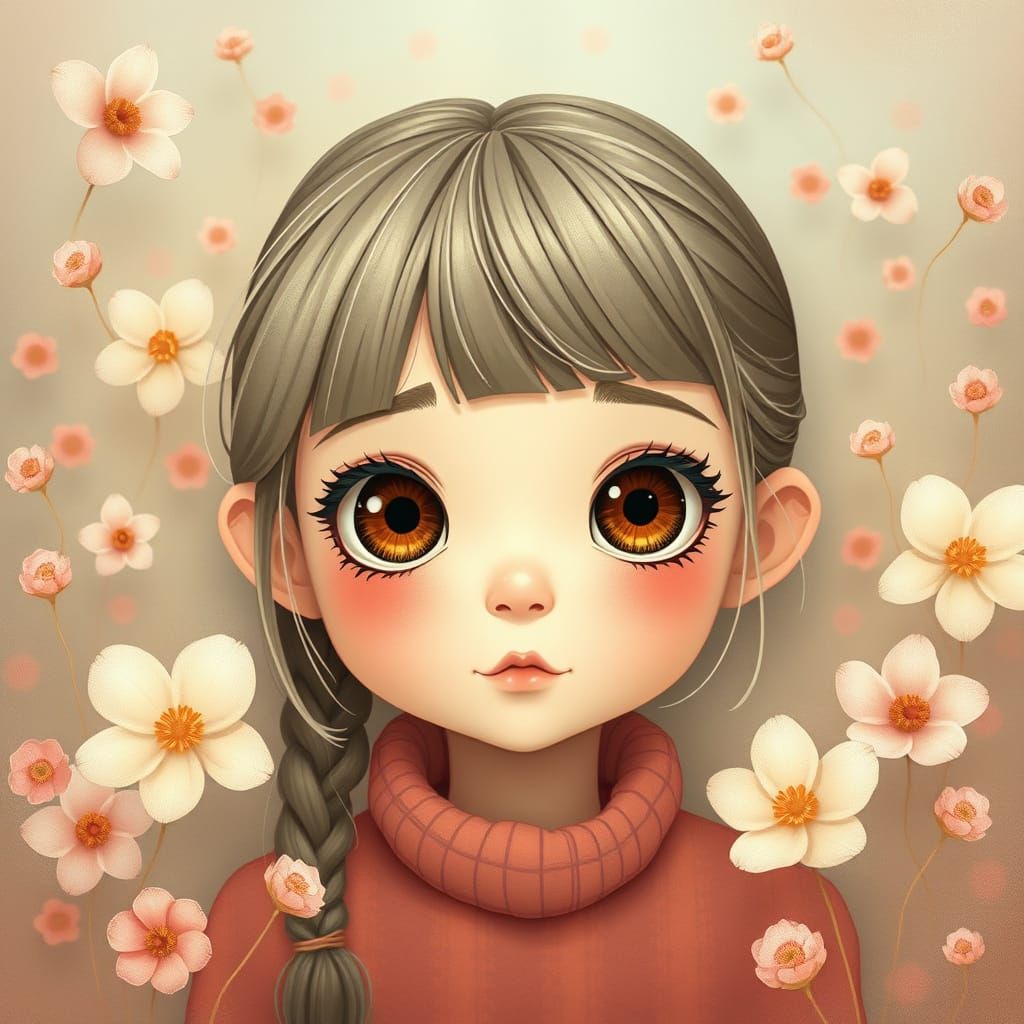 big eyes soft shapes joyful vibes  by @undefined