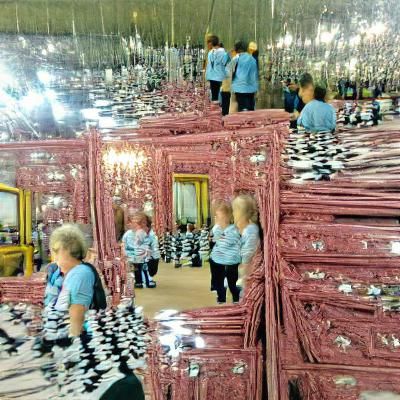 Room full of mirrors