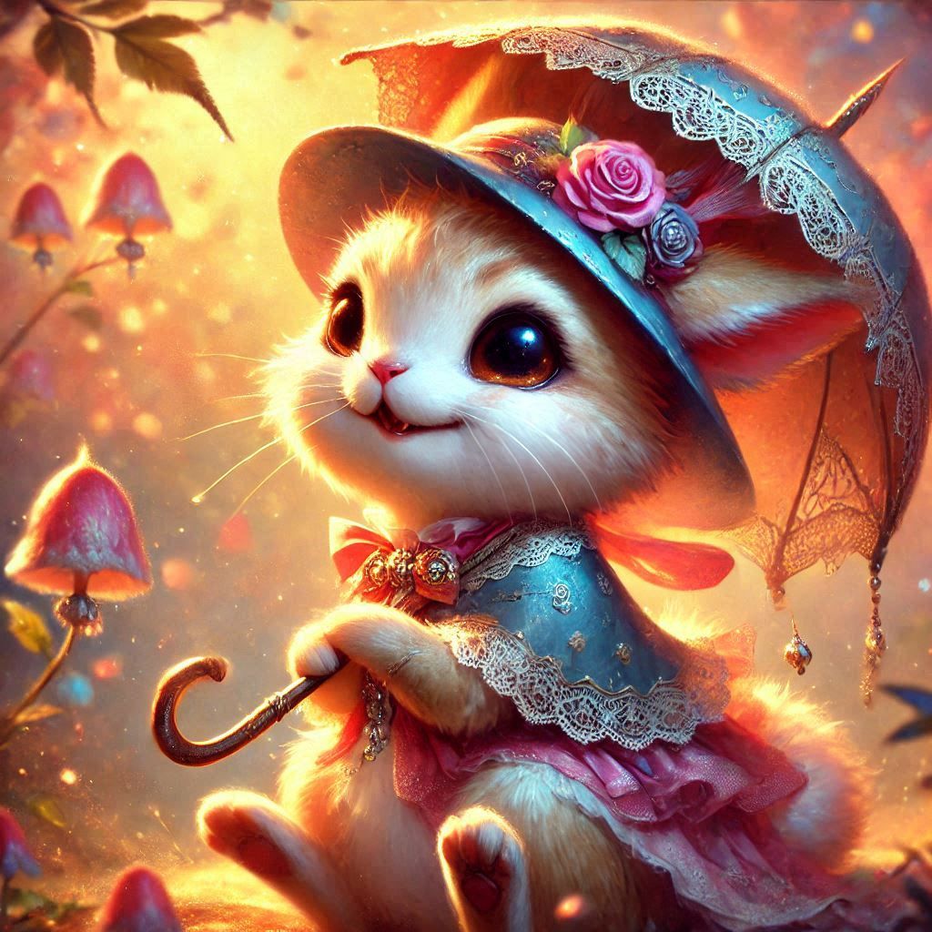 adorable fairy-tale fantasy creature portrait..