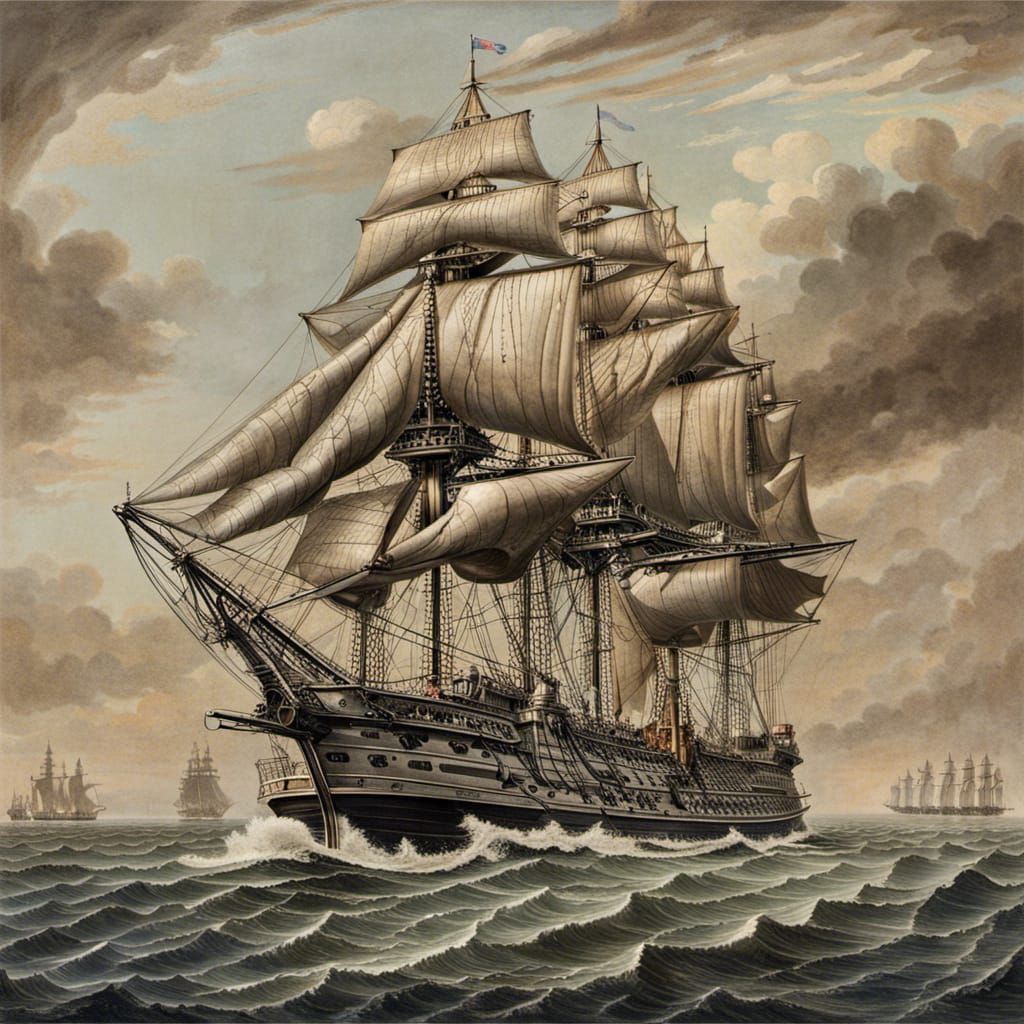 American Man o' War  by @Retropius