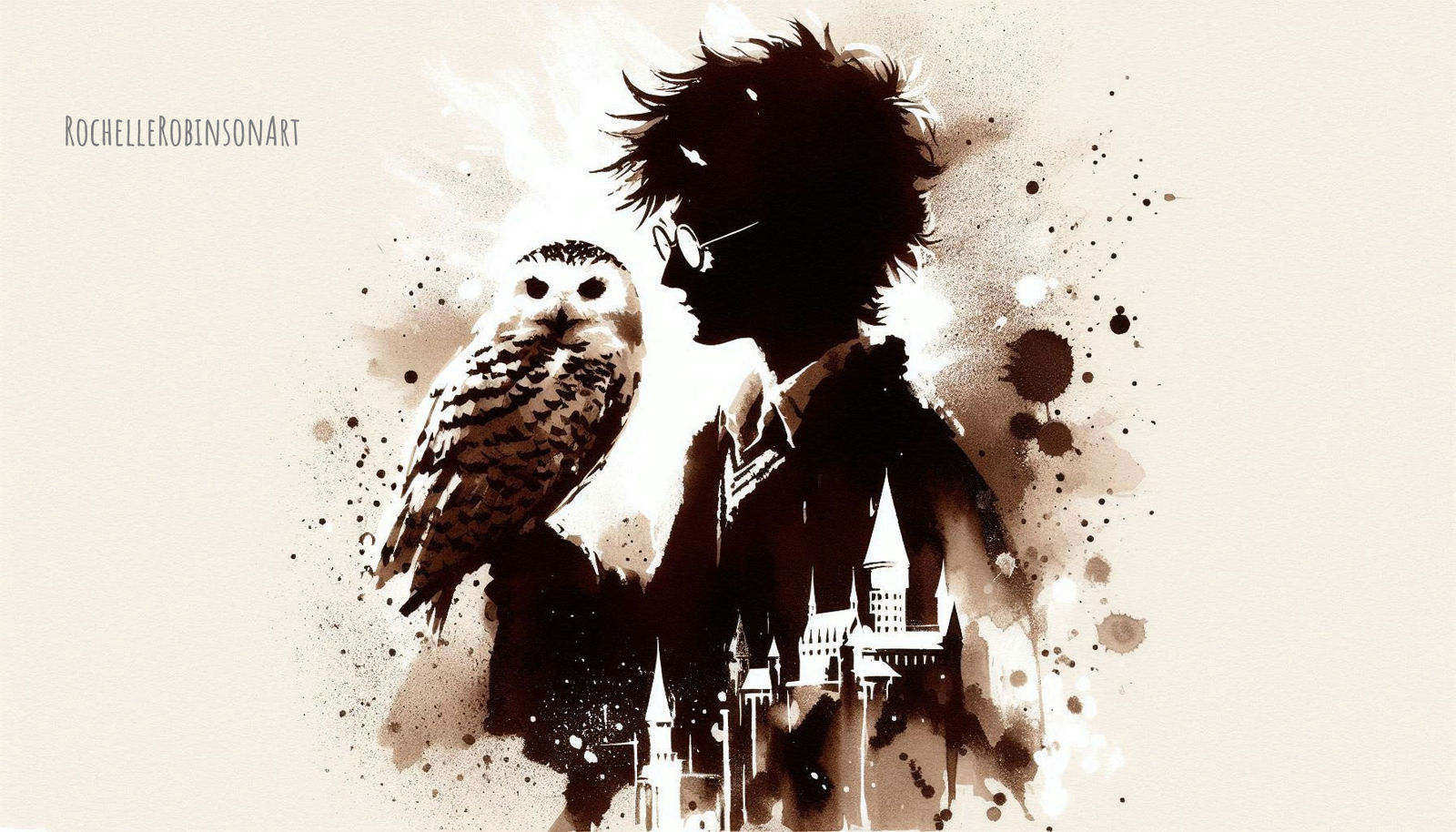 Harry Potter - Sepia Splash Art