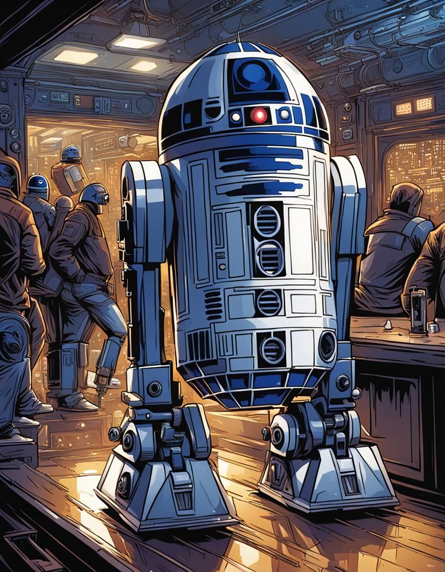 R2D2 at the club