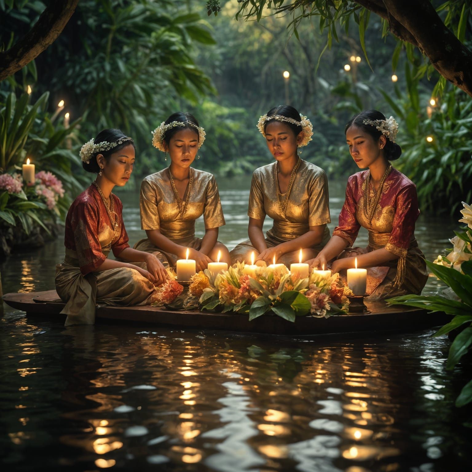 Indonesian woman - water ceremony