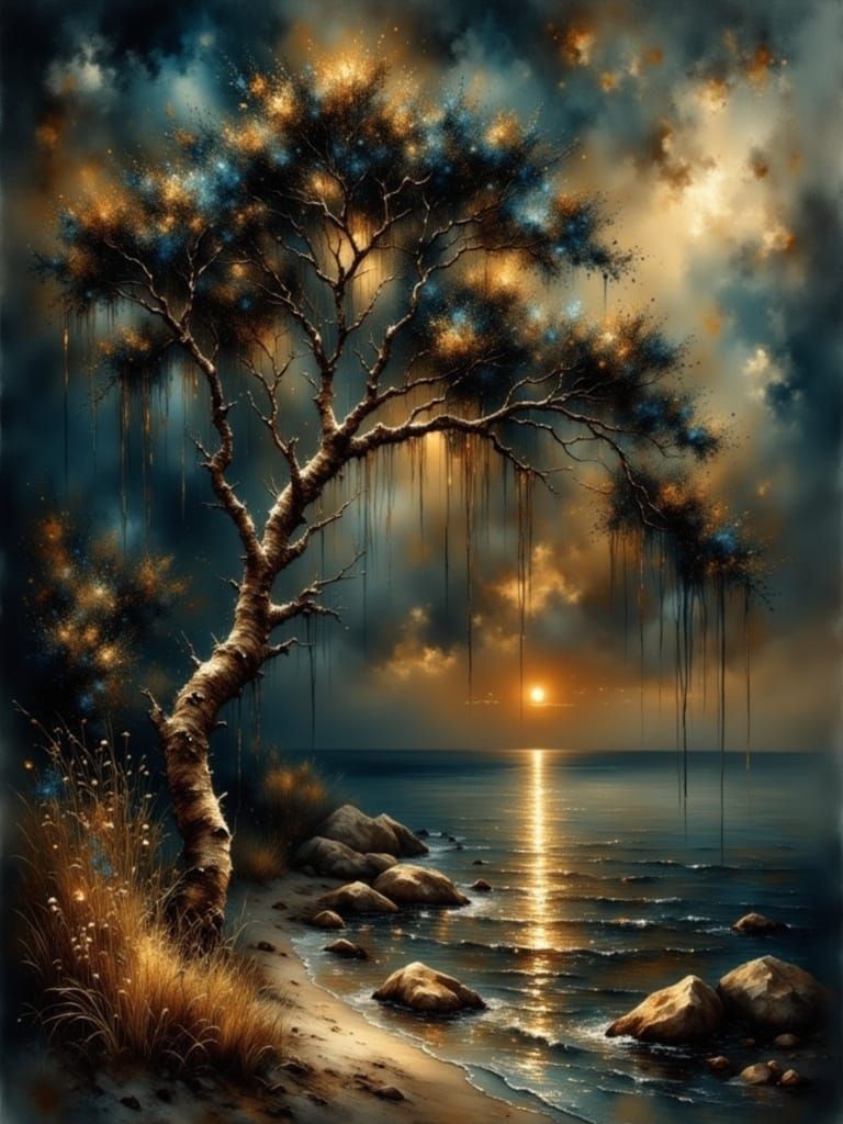 Coastal Moon  by @CW