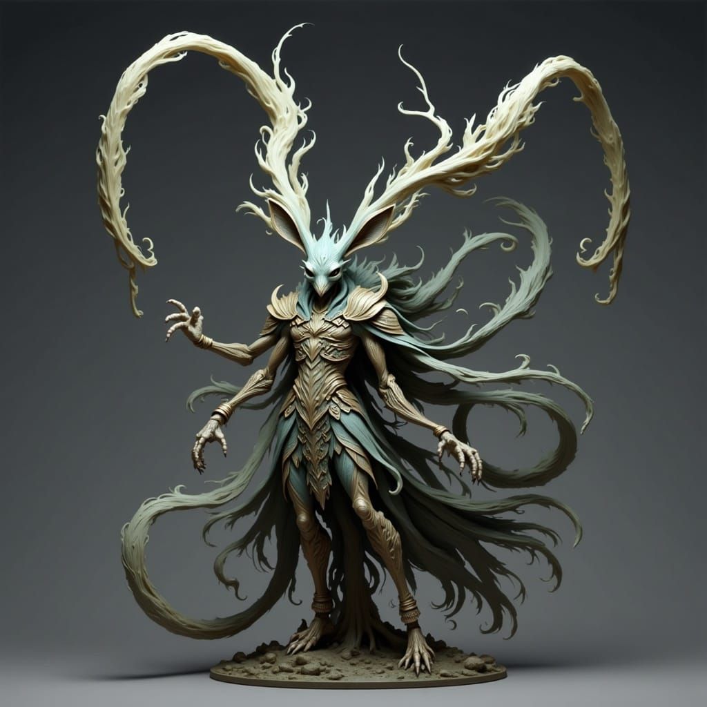 jackalope wisp<lora:Wisps Flux:1.0> 