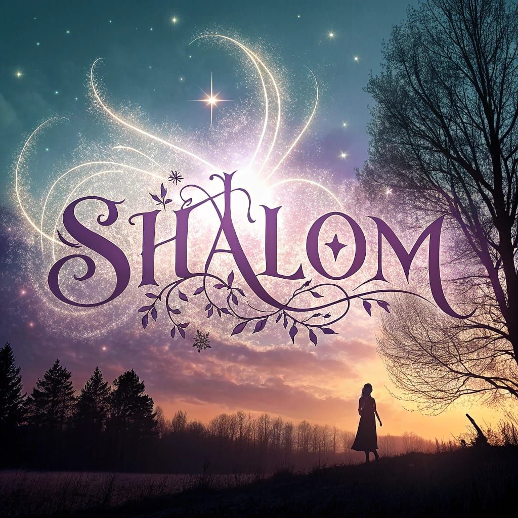Magnificent Shalom: A Magical Word Art