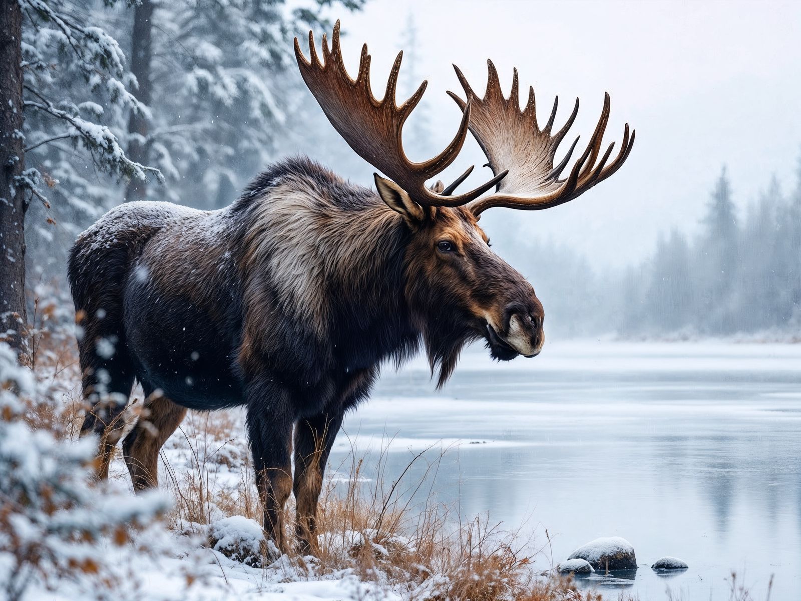 Adult Male Moose