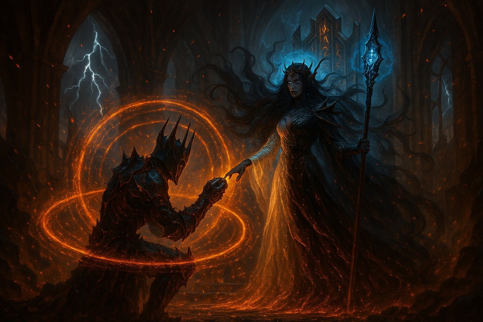 Sauron and Galadriel