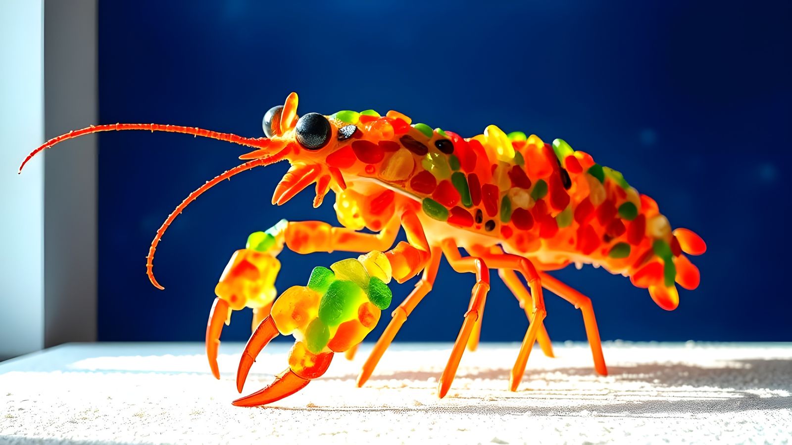 Sea Glass Shrimp Sculpture  by @Gary Murakami