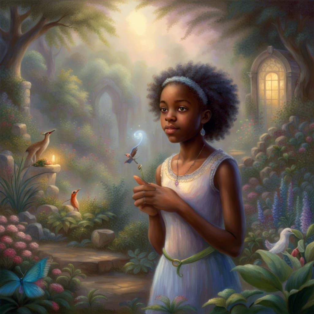 In magical garden