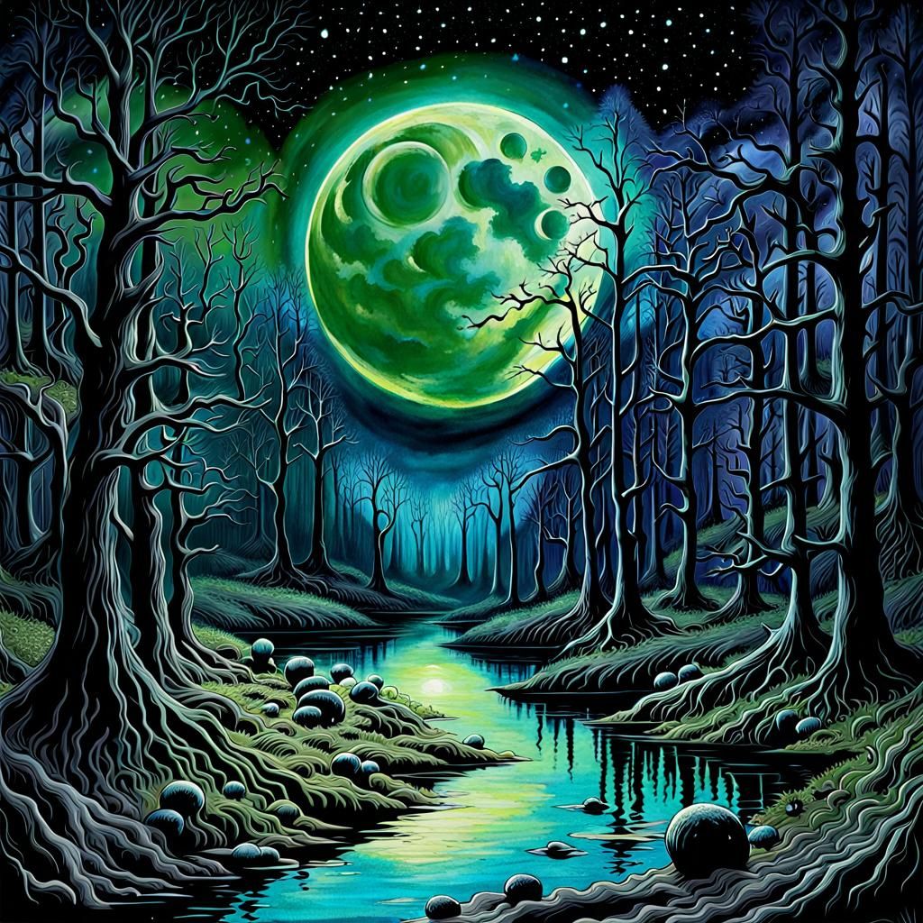 Black and White surrealism in an abstract world