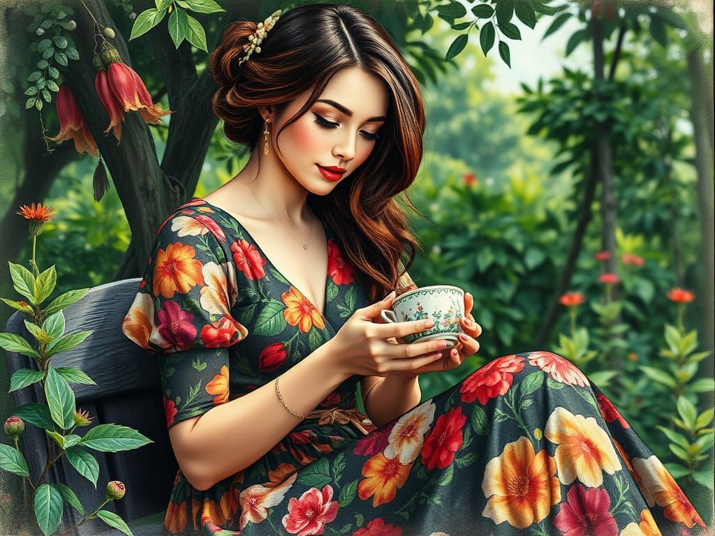 Vibrant Floral Beauty in Lush Nature