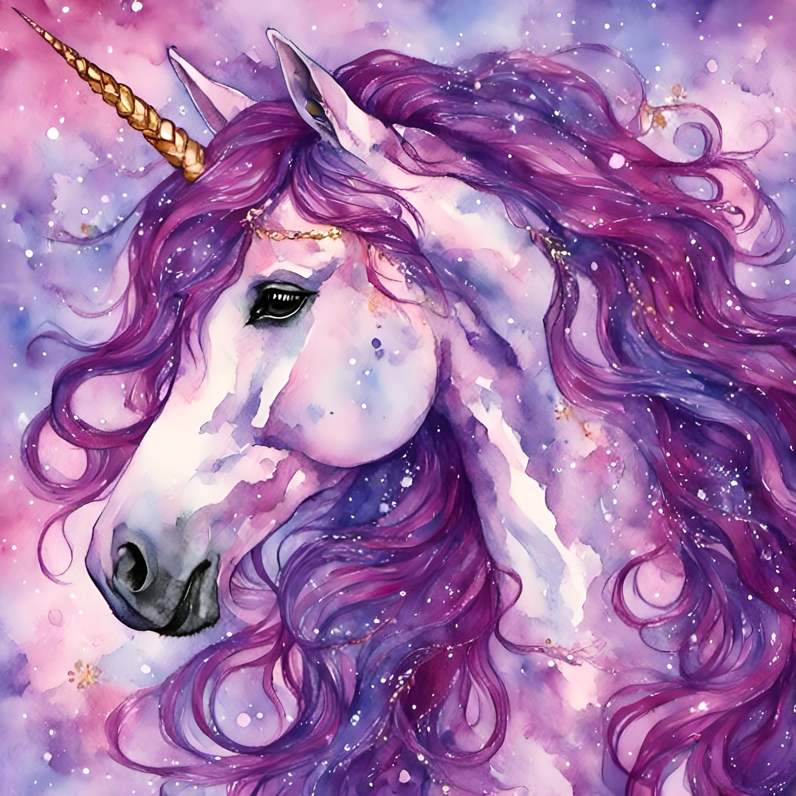 Perfect Purple unicorn   by @Cassie Peters