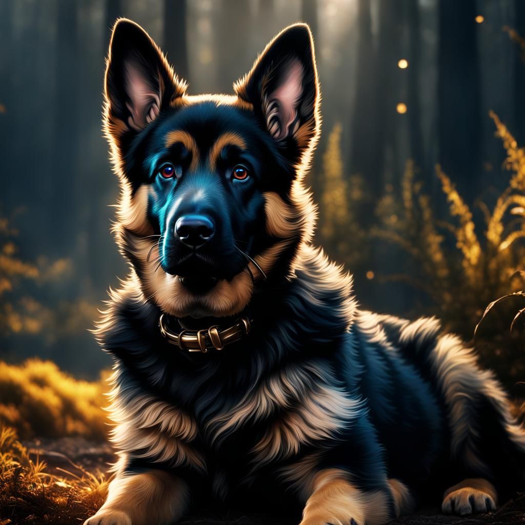 German Shepperd - AI Generated Artwork - NightCafe Creator