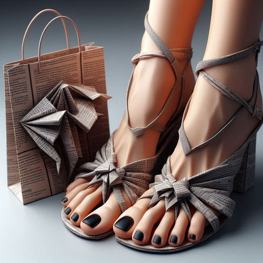 Origami bag and shoes