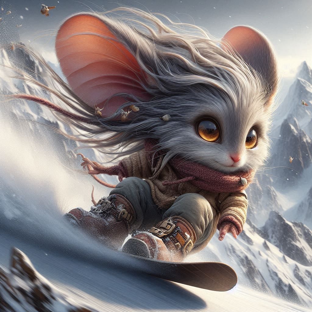 Mouse snowboarder 2