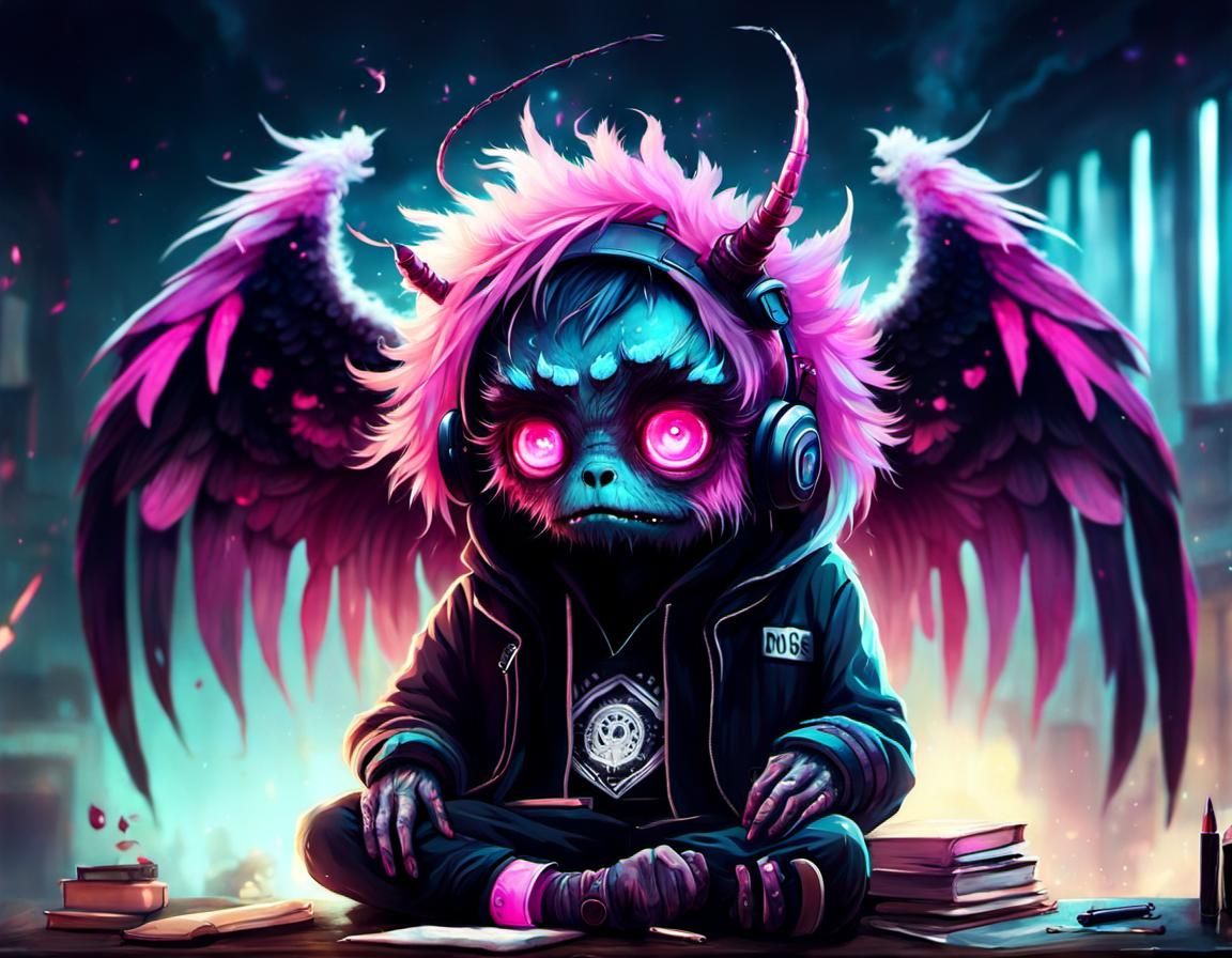 When everyday is an emo day AI Generated Artwork NightCafe Creator