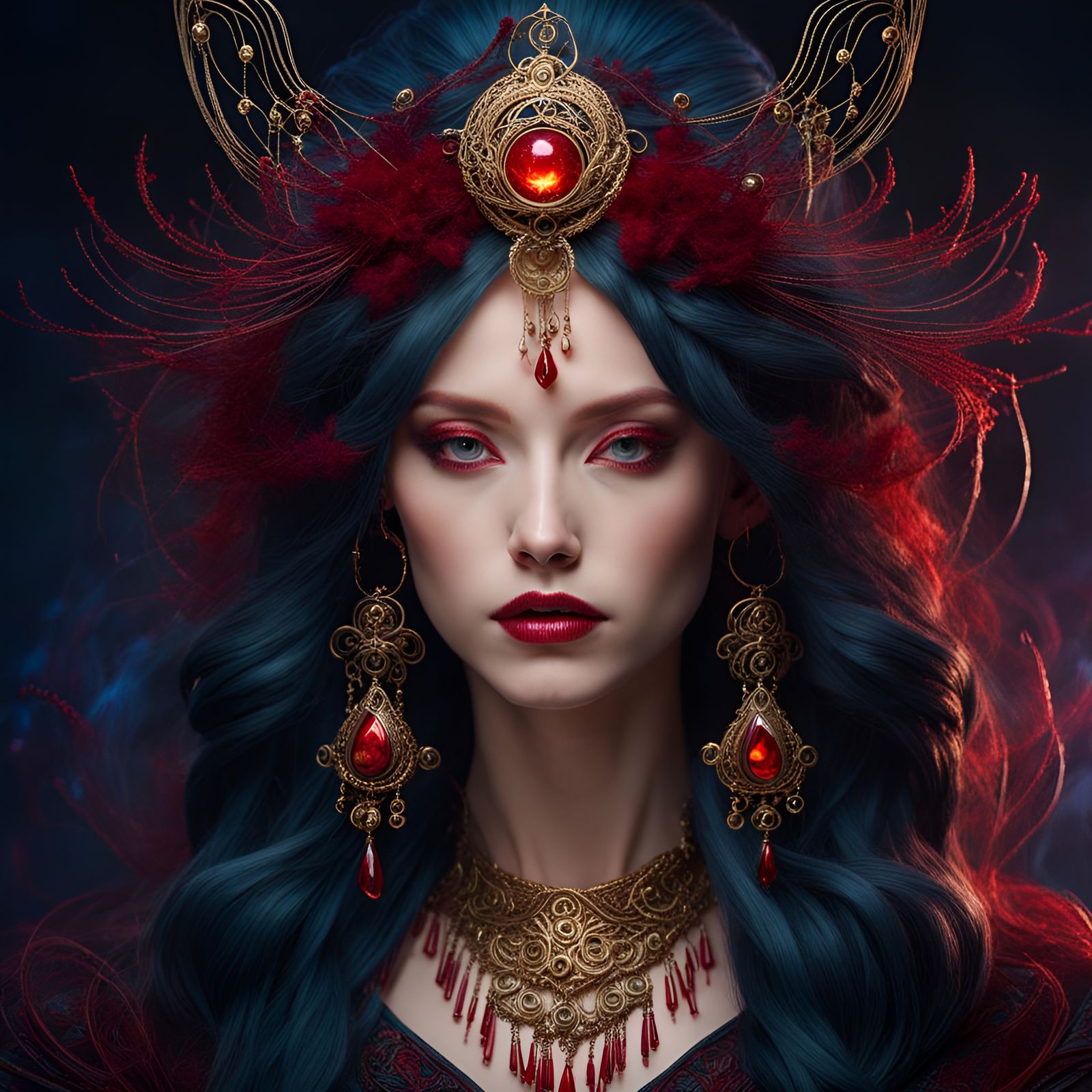 Dark Sorceress - AI Generated Artwork - NightCafe Creator