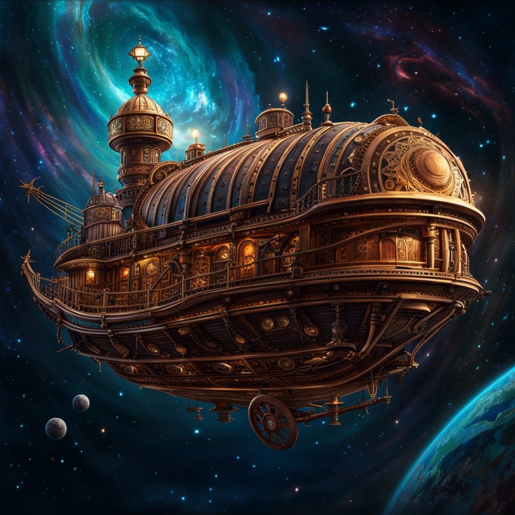 Space Galleon - AI Generated Artwork - NightCafe Creator