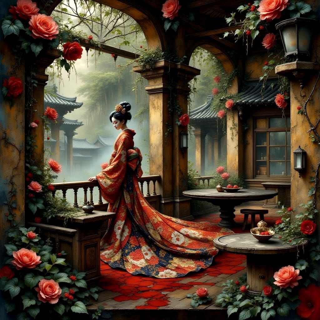 日本のインスピレーションを受けたアート