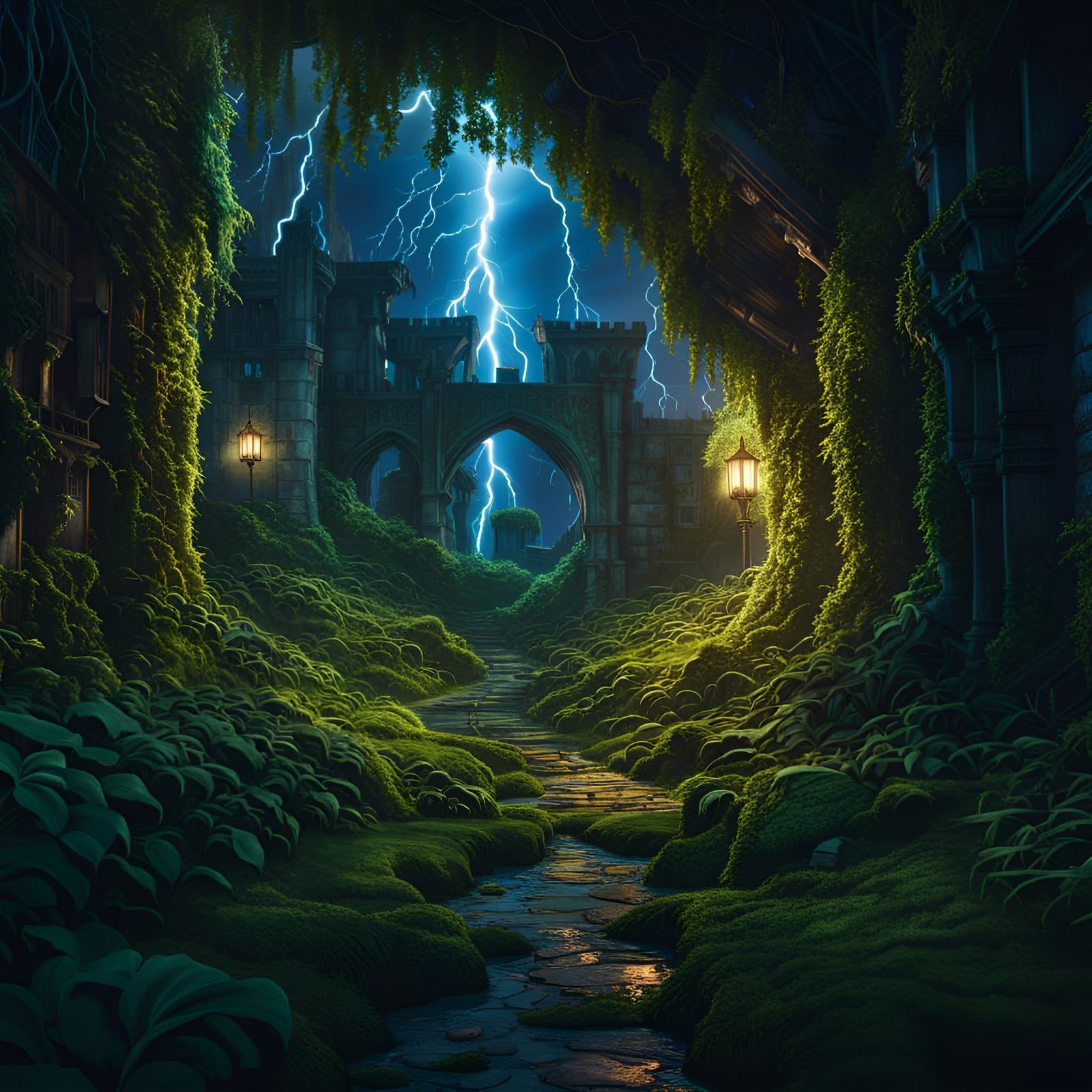 Night Time Lightning   by @Enchanted Phoenix