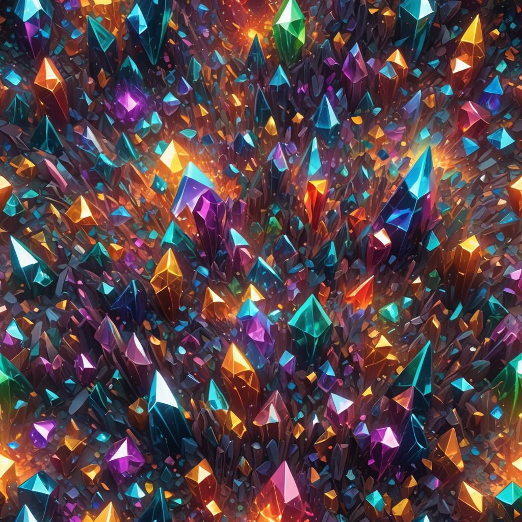 Prismatic People in Vibrant Concept Art